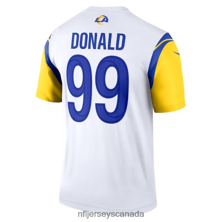 Men Los Angeles Rams Aaron Donald Nike White Legend Jersey Clothing NFL TBXFR61747