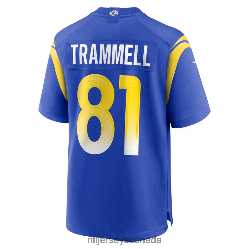 Men Los Angeles Rams Austin Trammell Nike Royal Game Player Jersey Clothing NFL TBXFR66056