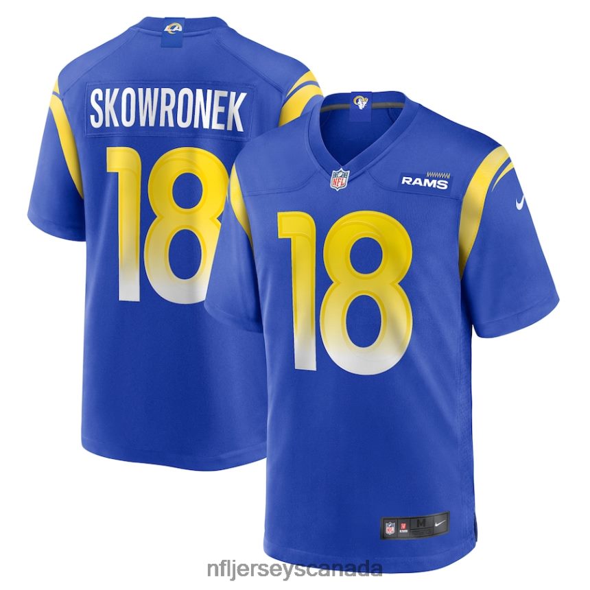 Men Los Angeles Rams Ben Skowronek Nike Royal Game Jersey Clothing NFL TBXFR62577