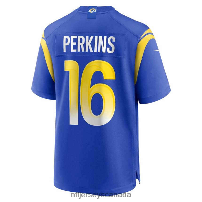 Men Los Angeles Rams Bryce Perkins Nike Royal Game Player Jersey Clothing NFL TBXFR66617