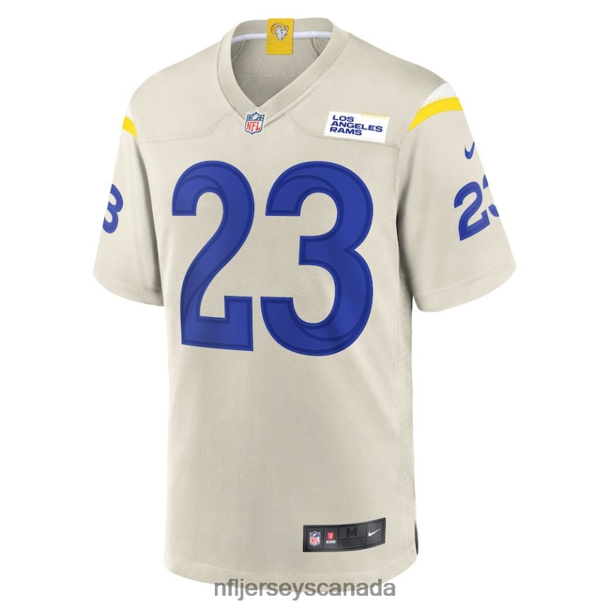 Men Los Angeles Rams Cam Akers Nike Bone Game Jersey Clothing NFL TBXFR64183