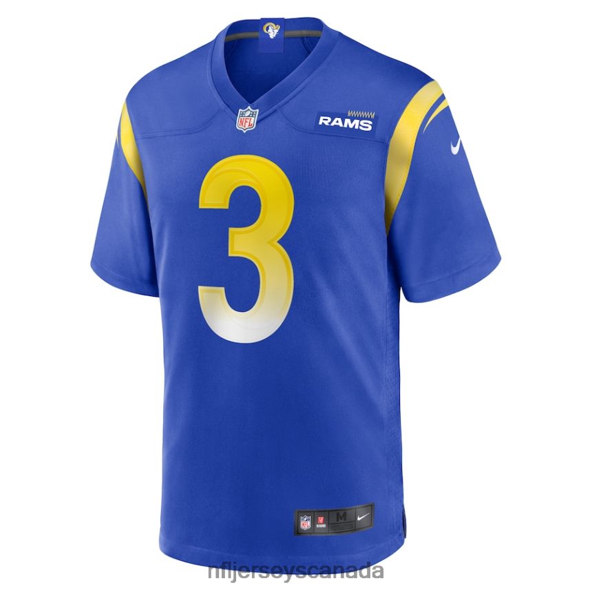 Men Los Angeles Rams Cam Akers Nike Royal Game Jersey Clothing NFL TBXFR62691