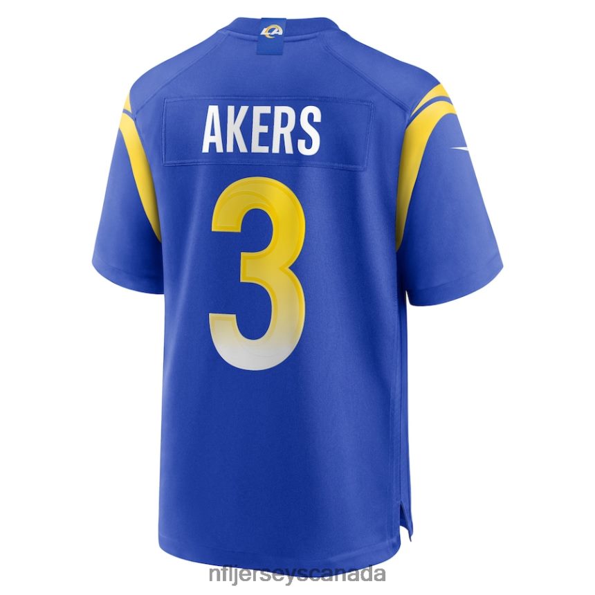 Men Los Angeles Rams Cam Akers Nike Royal Game Jersey Clothing NFL TBXFR62691