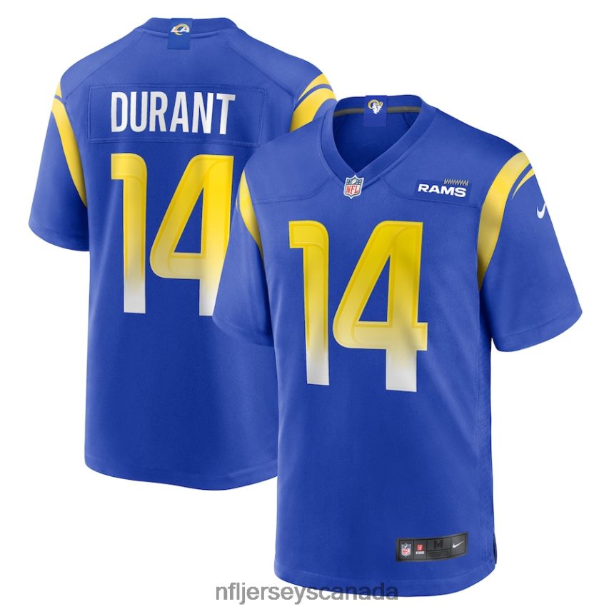 Men Los Angeles Rams Cobie Durant Nike Royal Game Player Jersey Clothing NFL TBXFR64071