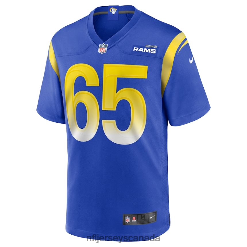 Men Los Angeles Rams Coleman Shelton Nike Royal Game Jersey Clothing NFL TBXFR64779