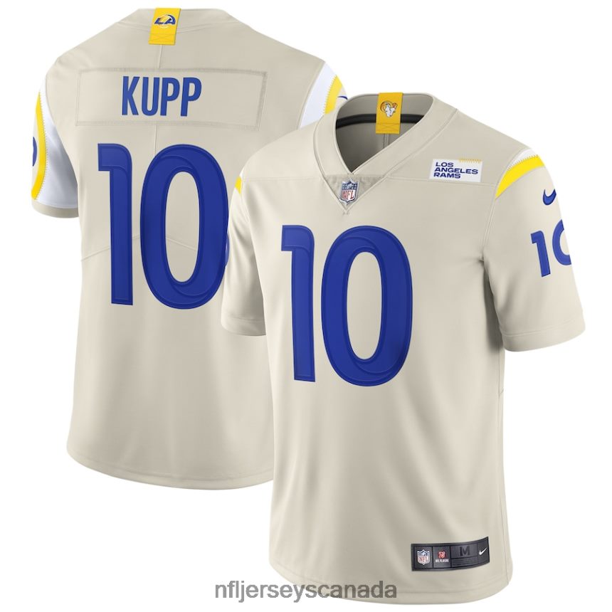 Men Los Angeles Rams Cooper Kupp Nike Bone Vapor Limited Jersey Clothing NFL TBXFR62185