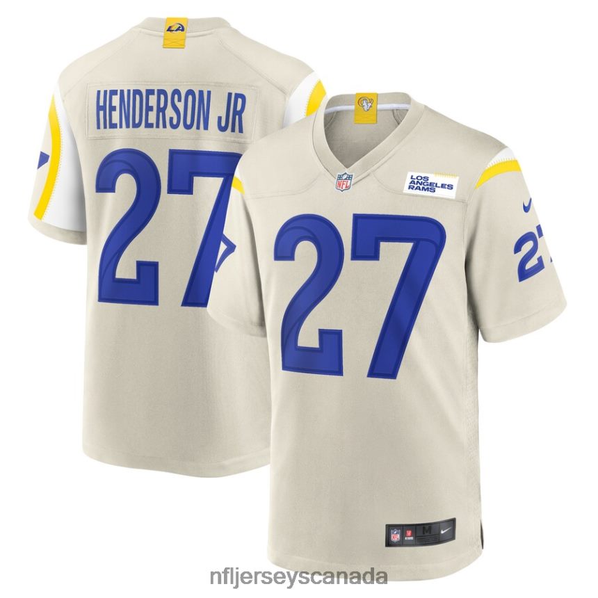 Men Los Angeles Rams Darrell Henderson Jr Nike Bone Player Game Jersey Clothing NFL TBXFR66978