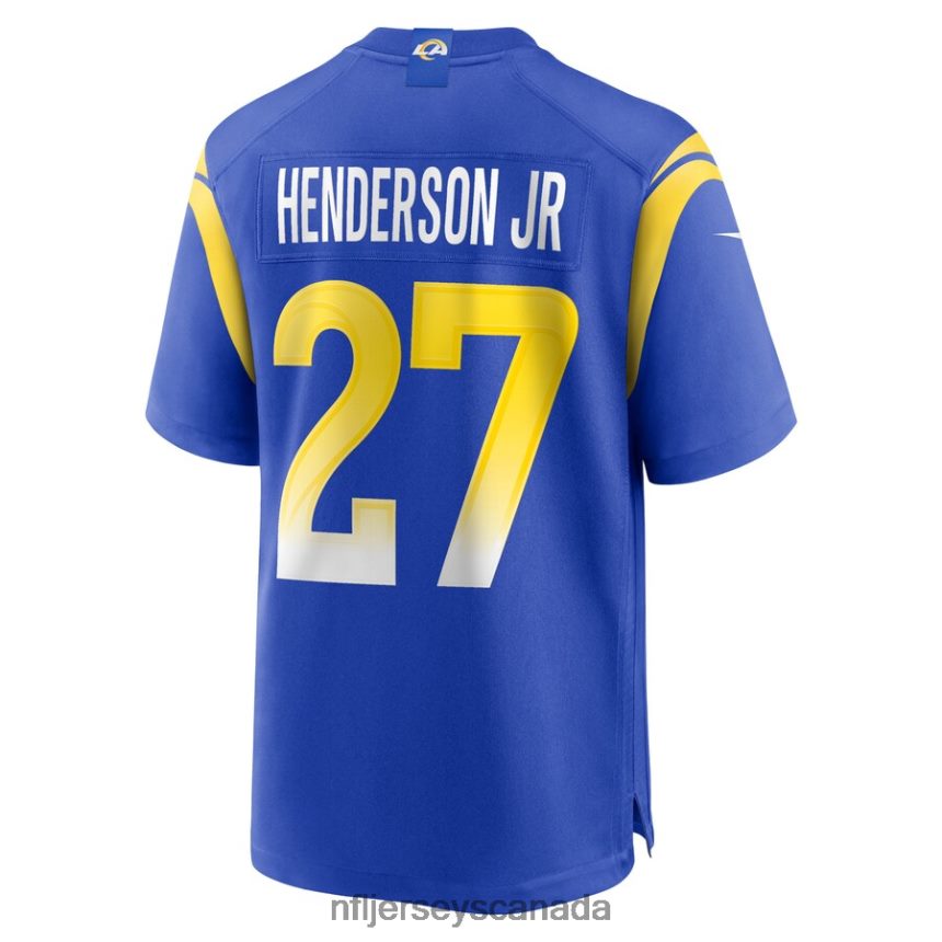 Men Los Angeles Rams Darrell Henderson Jr Nike Royal Game Jersey Clothing NFL TBXFR64617