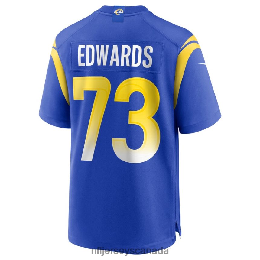 Men Los Angeles Rams David Edwards Nike Royal Game Jersey Clothing NFL TBXFR66829