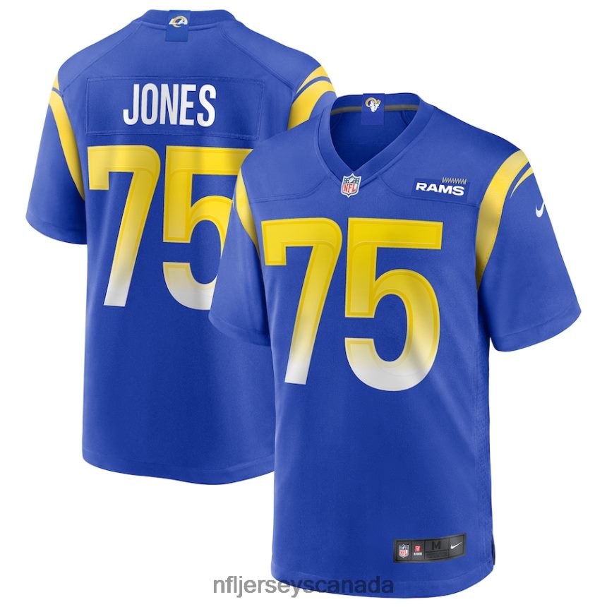 Men Los Angeles Rams Deacon Jones Nike Royal Game Retired Player Jersey Clothing NFL TBXFR64622