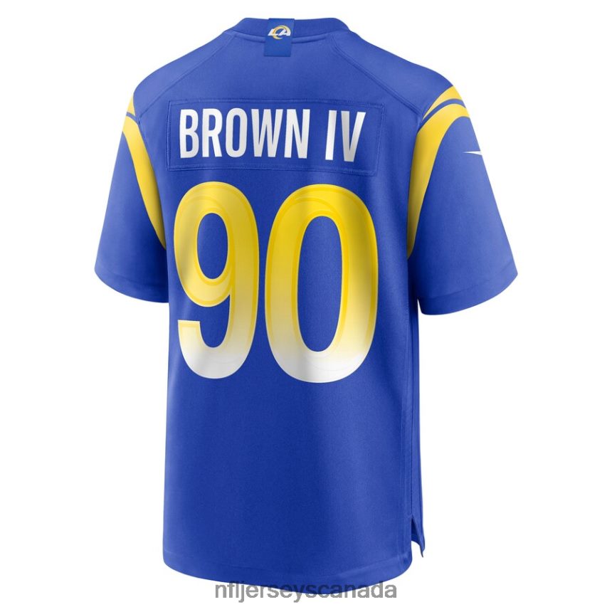 Men Los Angeles Rams Earnest Brown IV Nike Royal Game Player Jersey Clothing NFL TBXFR64787