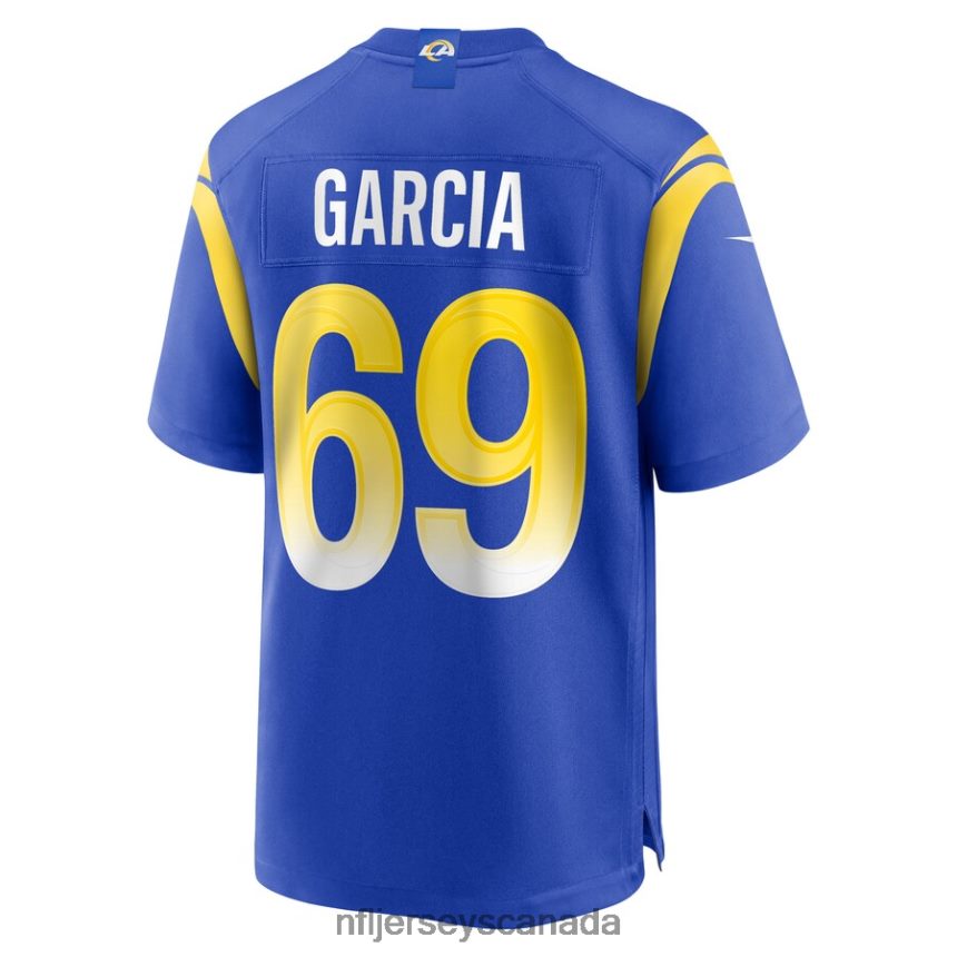 Men Los Angeles Rams Elijah Garcia Nike Royal Game Player Jersey Clothing NFL TBXFR64760