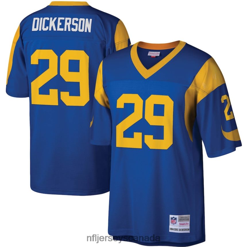 Men Los Angeles Rams Eric Dickerson Mitchell  Ness Royal 1984 Legacy Replica Jersey Clothing NFL TBXFR6402