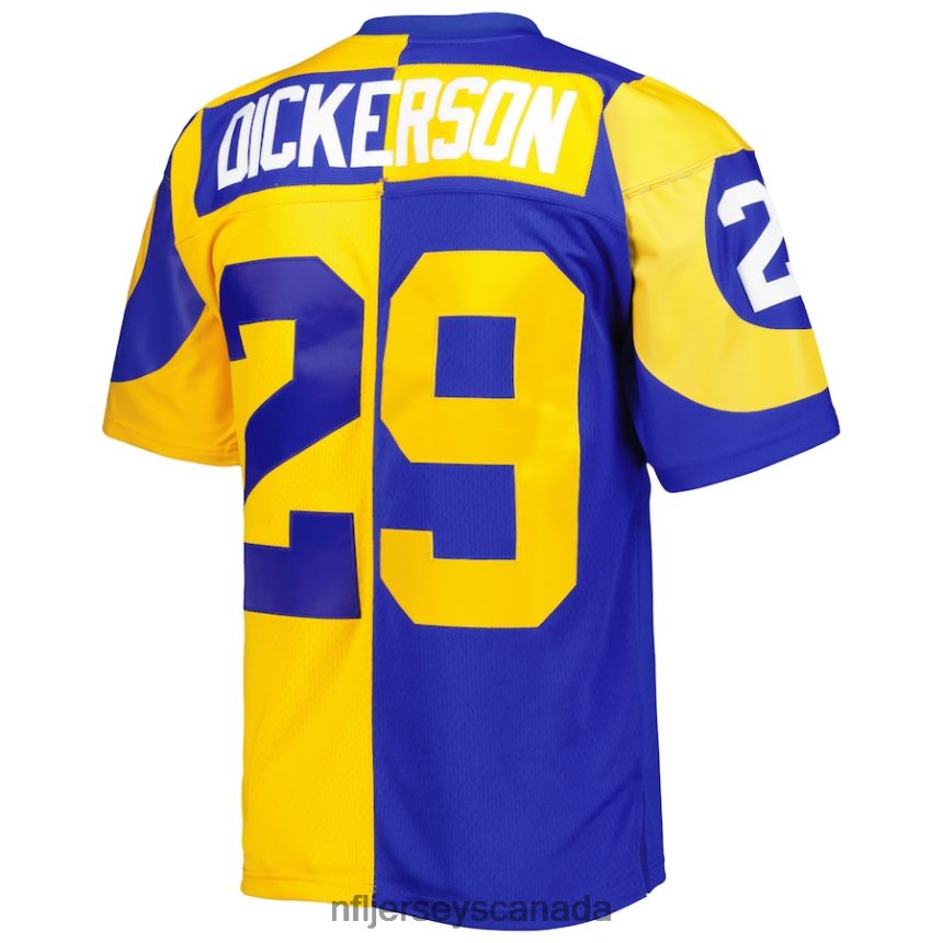 Men Los Angeles Rams Eric Dickerson Mitchell  Ness Royal/Gold 1984 Split Legacy Replica Jersey Clothing NFL TBXFR61366