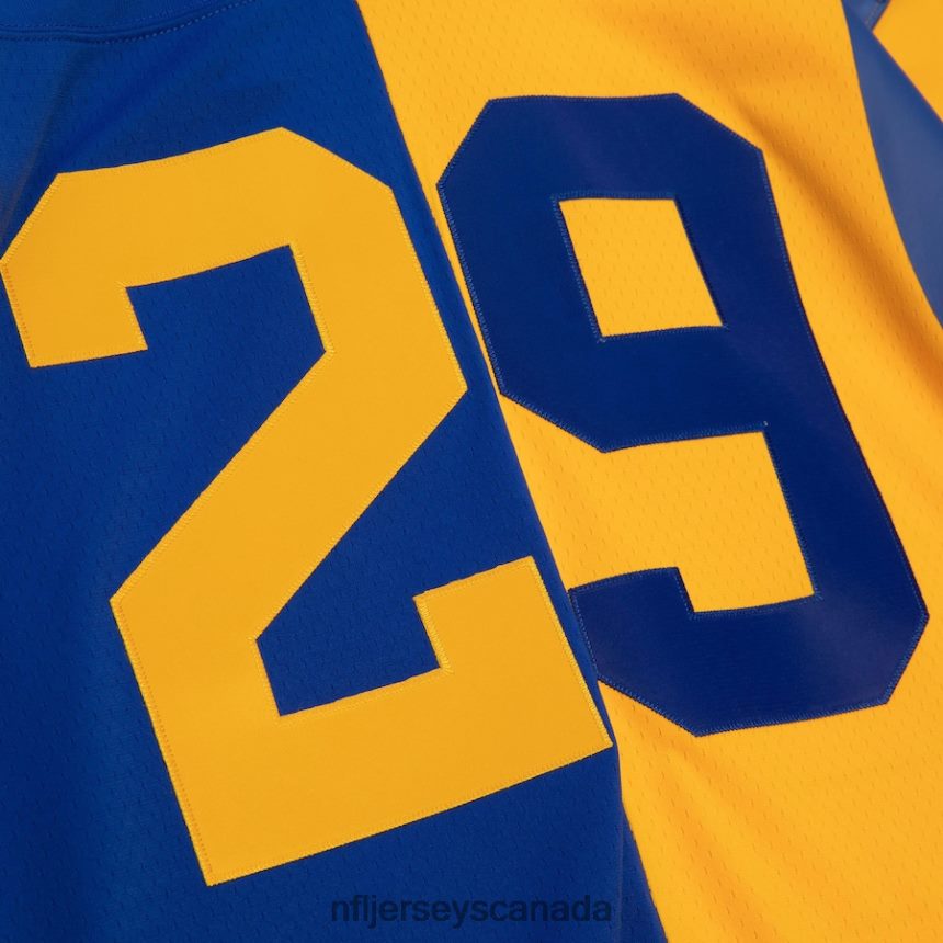 Men Los Angeles Rams Eric Dickerson Mitchell  Ness Royal/Gold 1984 Split Legacy Replica Jersey Clothing NFL TBXFR61366