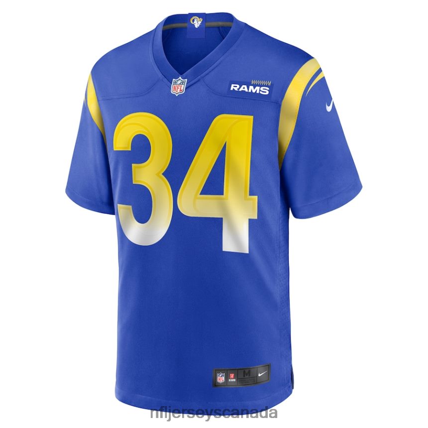 Men Los Angeles Rams Jake Funk Nike Royal Game Player Jersey Clothing NFL TBXFR66503