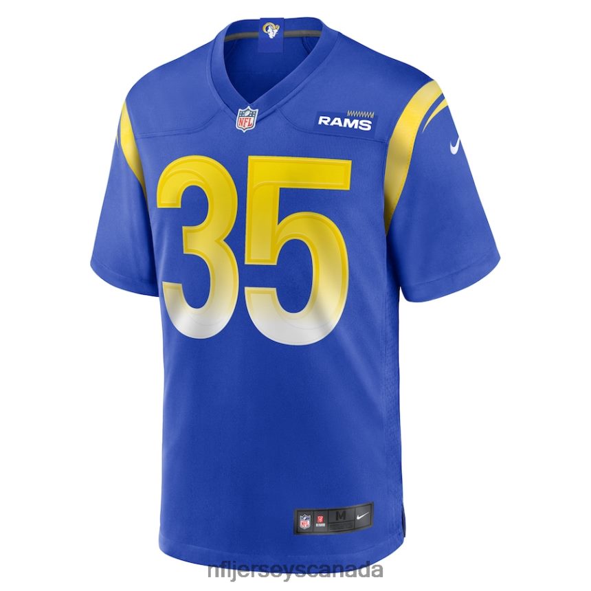 Men Los Angeles Rams Jake Hummel Nike Royal Game Player Jersey Clothing NFL TBXFR65835