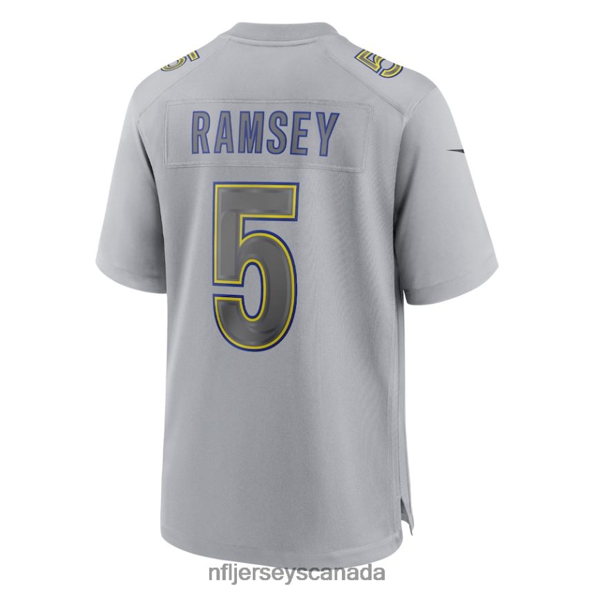 Men Los Angeles Rams Jalen Ramsey Nike Gray Atmosphere Fashion Game Jersey Clothing NFL TBXFR61780