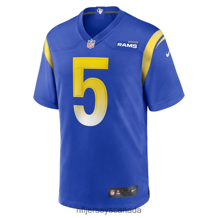Men Los Angeles Rams Jalen Ramsey Nike Royal Player Game Jersey Clothing NFL TBXFR6788