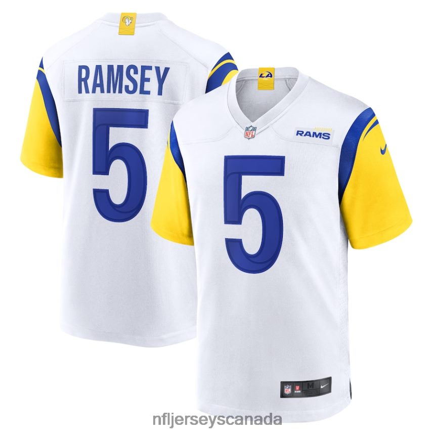 Men Los Angeles Rams Jalen Ramsey Nike White Alternate Game Jersey Clothing NFL TBXFR62623