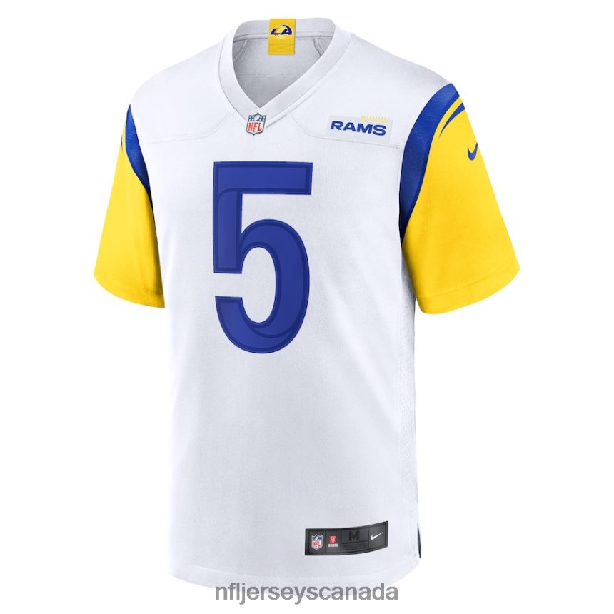 Men Los Angeles Rams Jalen Ramsey Nike White Alternate Game Jersey Clothing NFL TBXFR62623