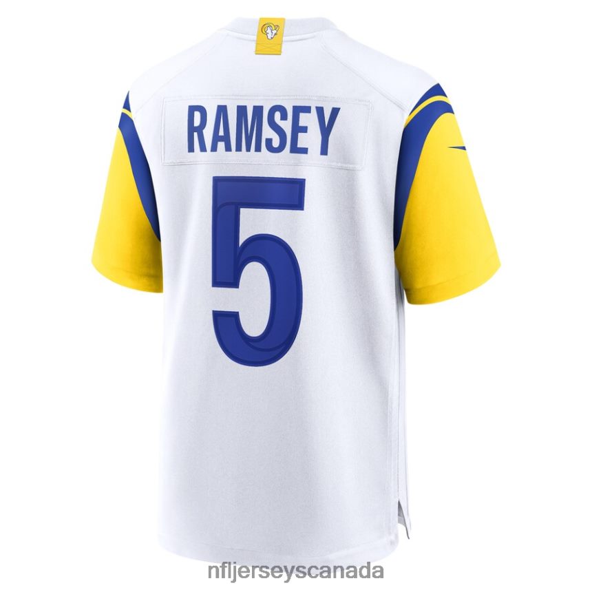 Men Los Angeles Rams Jalen Ramsey Nike White Alternate Game Jersey Clothing NFL TBXFR62623