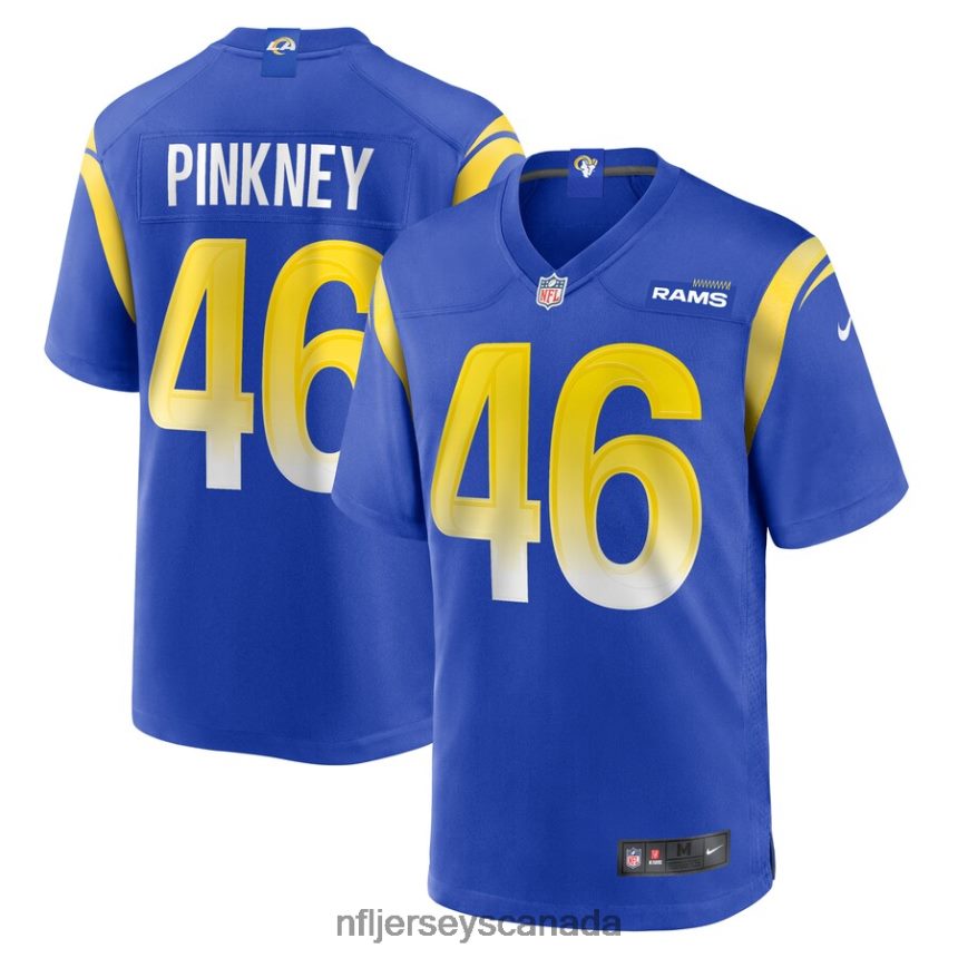 Men Los Angeles Rams Jared Pinkney Nike Royal Game Player Jersey Clothing NFL TBXFR66756