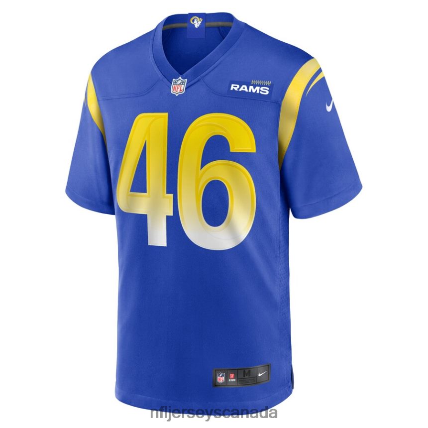 Men Los Angeles Rams Jared Pinkney Nike Royal Game Player Jersey Clothing NFL TBXFR66756
