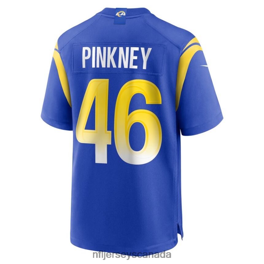 Men Los Angeles Rams Jared Pinkney Nike Royal Game Player Jersey Clothing NFL TBXFR66756