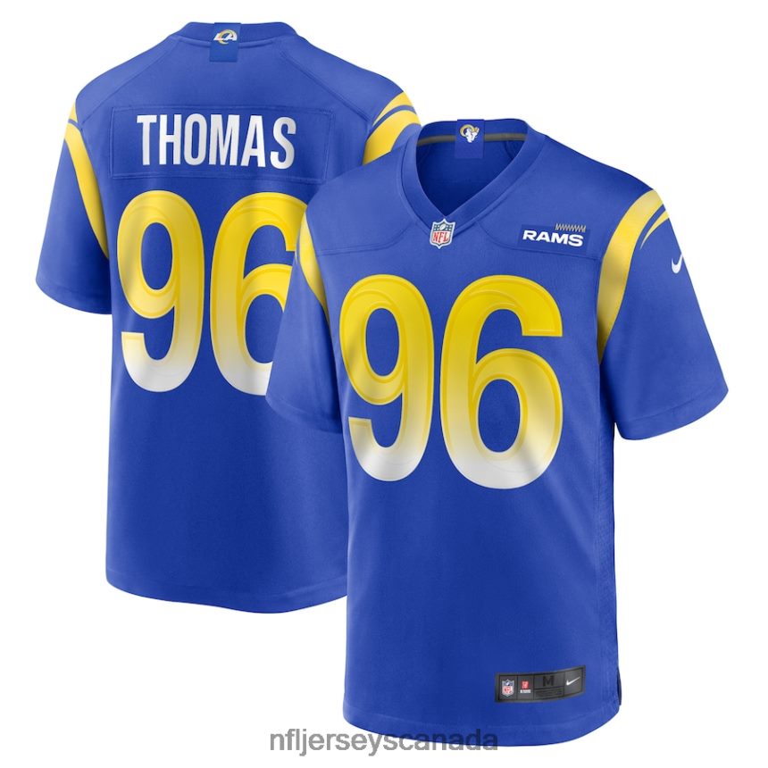 Men Los Angeles Rams Keir Thomas Nike Royal Game Player Jersey Clothing NFL TBXFR66225