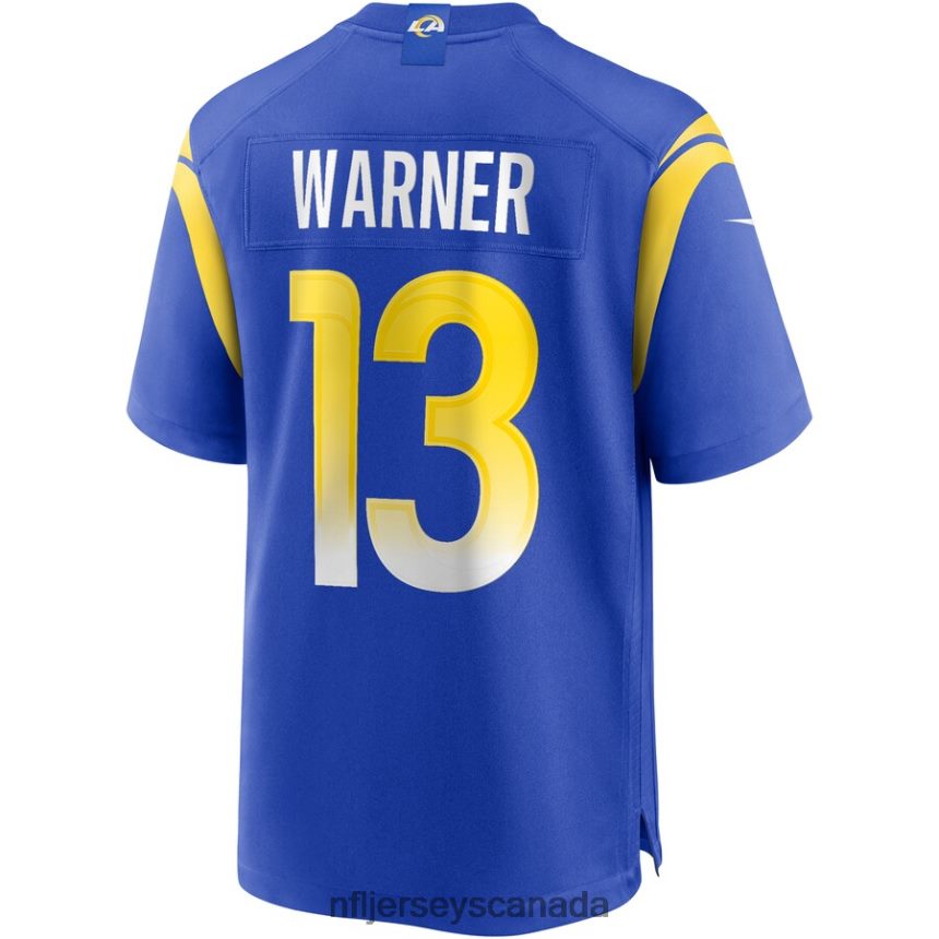 Men Los Angeles Rams Kurt Warner Nike Royal Game Retired Player Jersey Clothing NFL TBXFR62685
