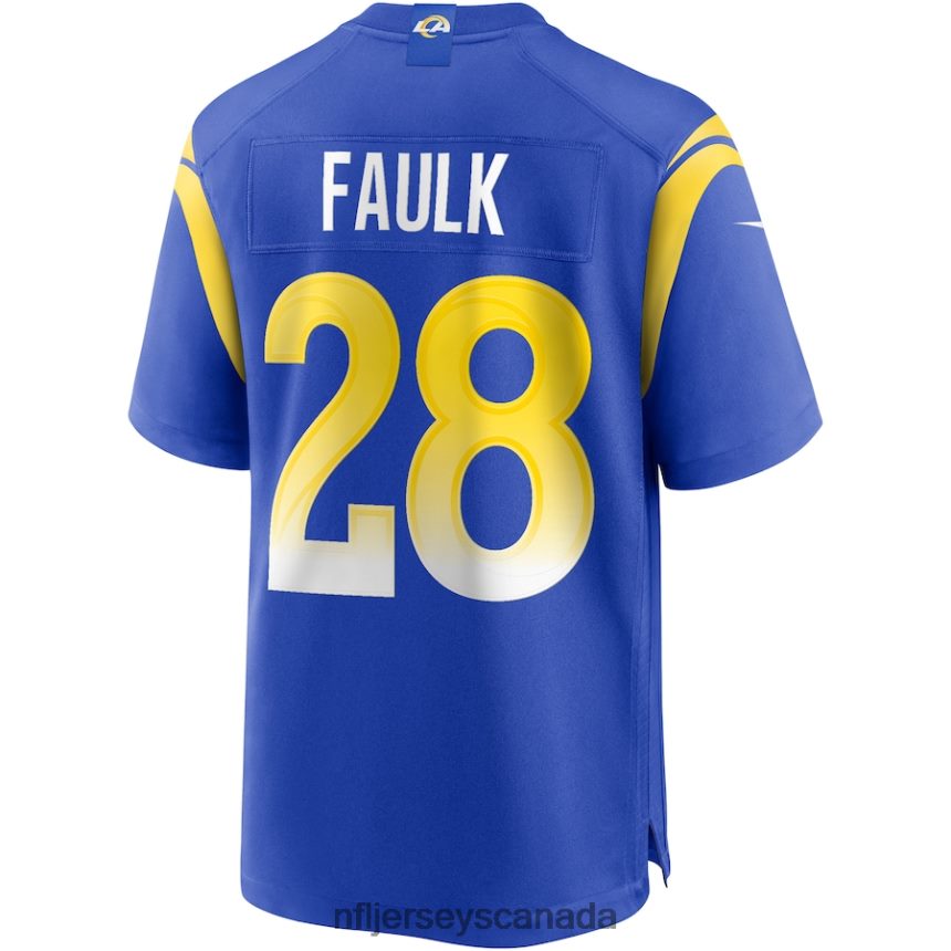 Men Los Angeles Rams Marshall Faulk Nike Royal Game Retired Player Jersey Clothing NFL TBXFR62236