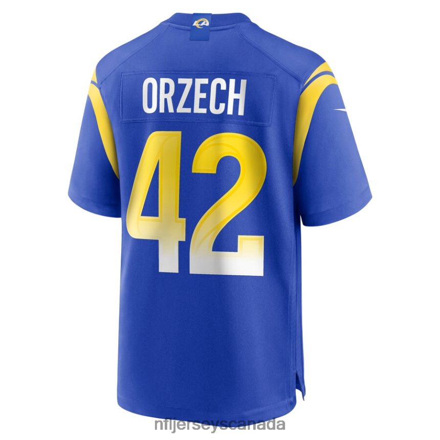 Men Los Angeles Rams Matthew Orzech Nike Royal Game Jersey Clothing NFL TBXFR65654