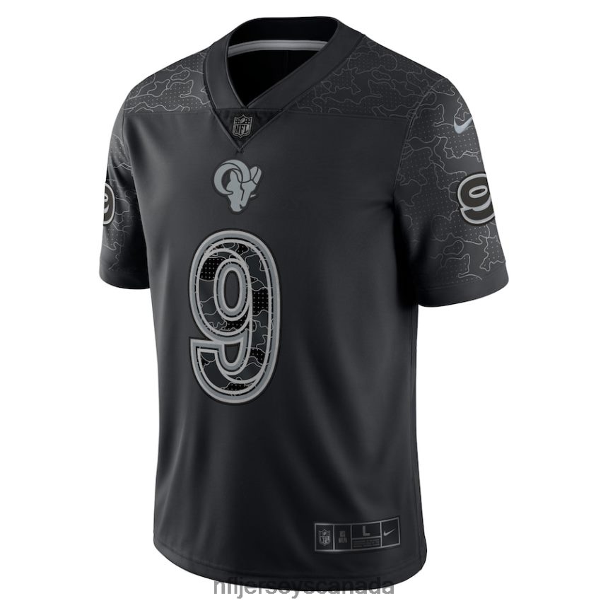 Men Los Angeles Rams Matthew Stafford Nike Black RFLCTV Limited Jersey Clothing NFL TBXFR64843