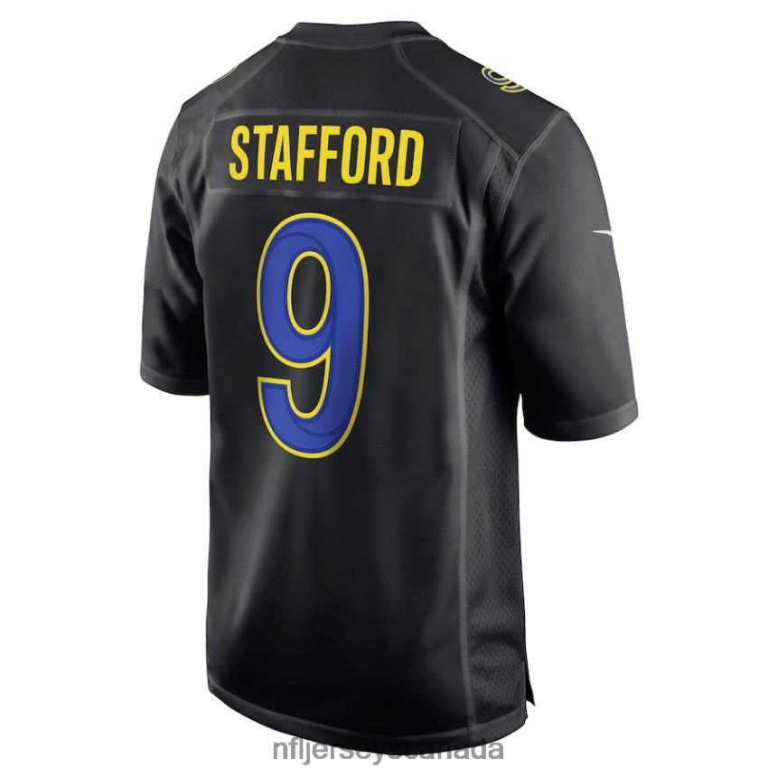 Men Los Angeles Rams Matthew Stafford Nike Black Super Bowl LVI Game Fashion Jersey Clothing NFL TBXFR62021