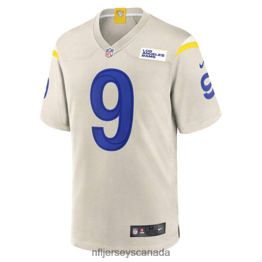 Men Los Angeles Rams Matthew Stafford Nike Bone Player Game Jersey Clothing NFL TBXFR64562