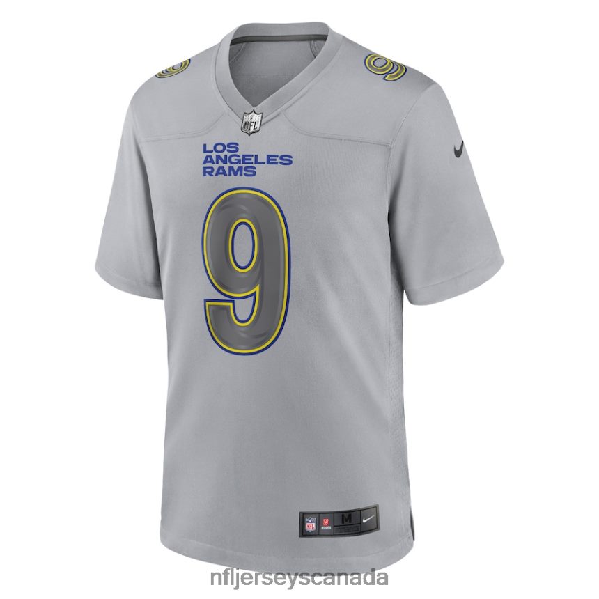 Men Los Angeles Rams Matthew Stafford Nike Gray Atmosphere Fashion Game Jersey Clothing NFL TBXFR62632