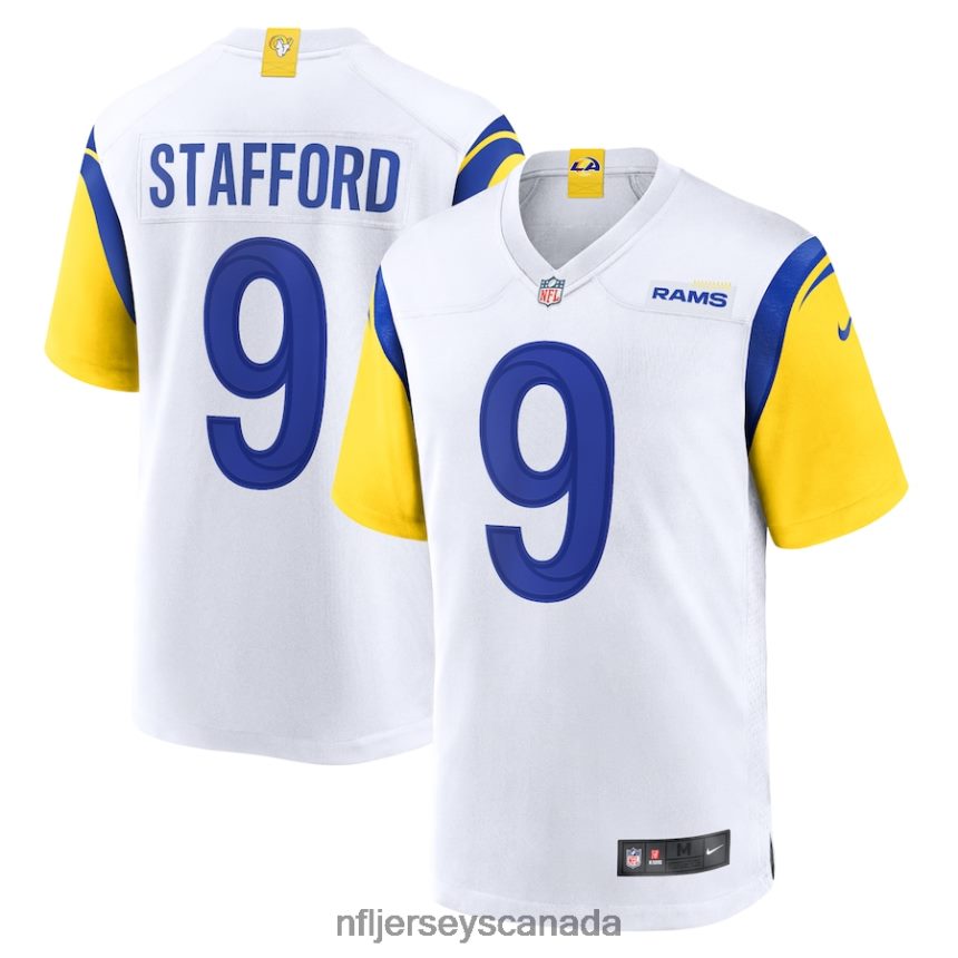 Men Los Angeles Rams Matthew Stafford Nike White Alternate Game Jersey Clothing NFL TBXFR63467