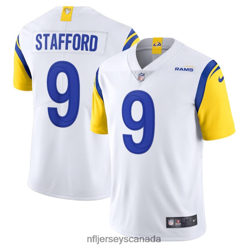 Men Los Angeles Rams Matthew Stafford Nike White Alternate Vapor Limited Jersey Clothing NFL TBXFR6874