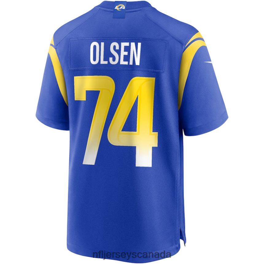 Men Los Angeles Rams Merlin Olsen Nike Royal Game Retired Player Jersey Clothing NFL TBXFR64078