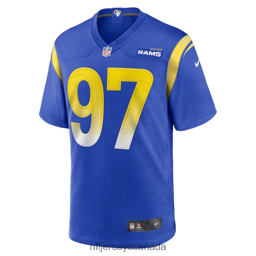 Men Los Angeles Rams Michael Hoecht Nike Royal Game Player Jersey Clothing NFL TBXFR64789
