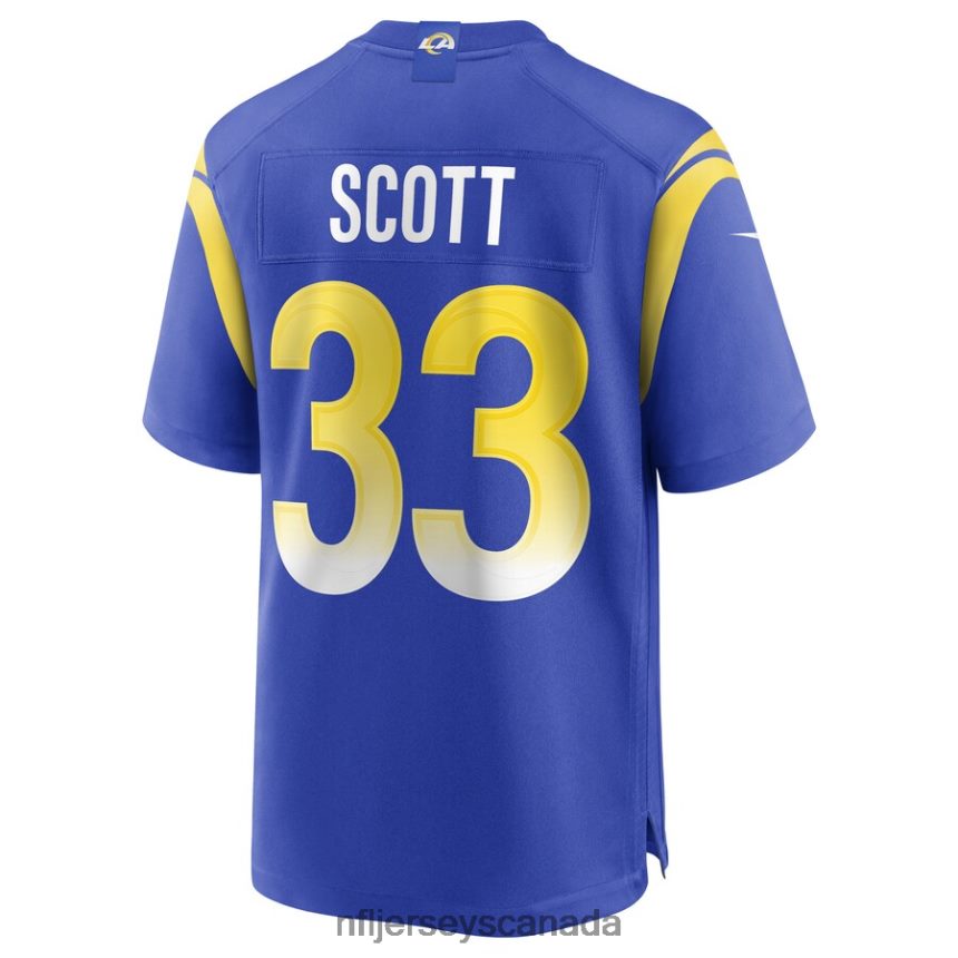 Men Los Angeles Rams Nick Scott Nike Royal Game Jersey Clothing NFL TBXFR63518