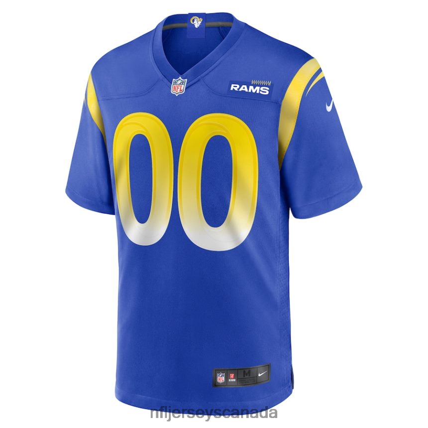 Men Los Angeles Rams Nike Royal Custom Game Jersey Clothing NFL TBXFR6251