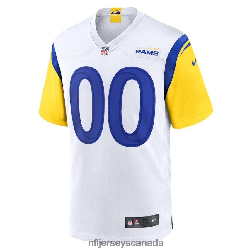 Men Los Angeles Rams Nike White Alternate Custom Jersey Clothing NFL TBXFR6860