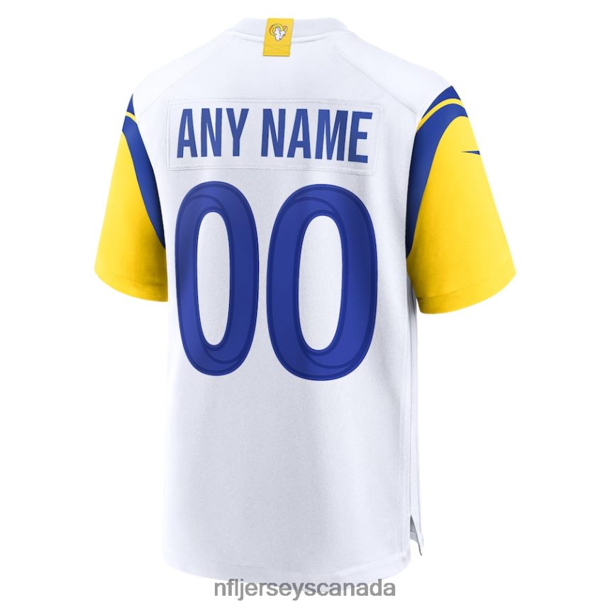 Men Los Angeles Rams Nike White Alternate Custom Jersey Clothing NFL TBXFR6860