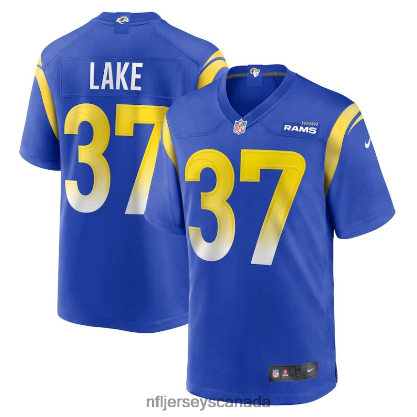 Men Los Angeles Rams Quentin Lake Nike Royal Game Player Jersey Clothing NFL TBXFR66103