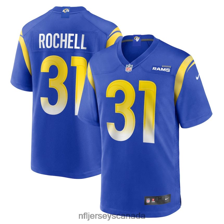 Men Los Angeles Rams Robert Rochell Nike Royal Game Player Jersey Clothing NFL TBXFR66379