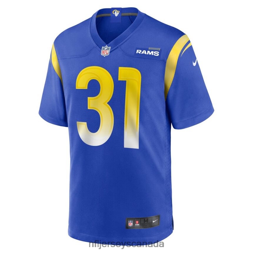 Men Los Angeles Rams Robert Rochell Nike Royal Game Player Jersey Clothing NFL TBXFR66379