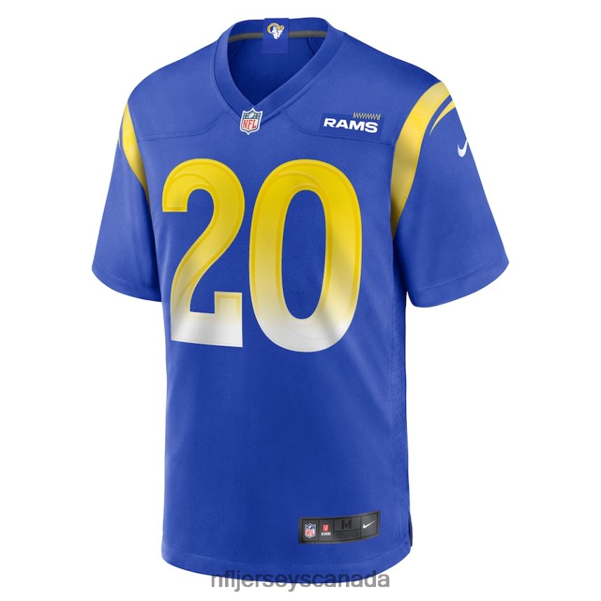 Men Los Angeles Rams TJ Carter Nike Royal Game Player Jersey Clothing NFL TBXFR66042