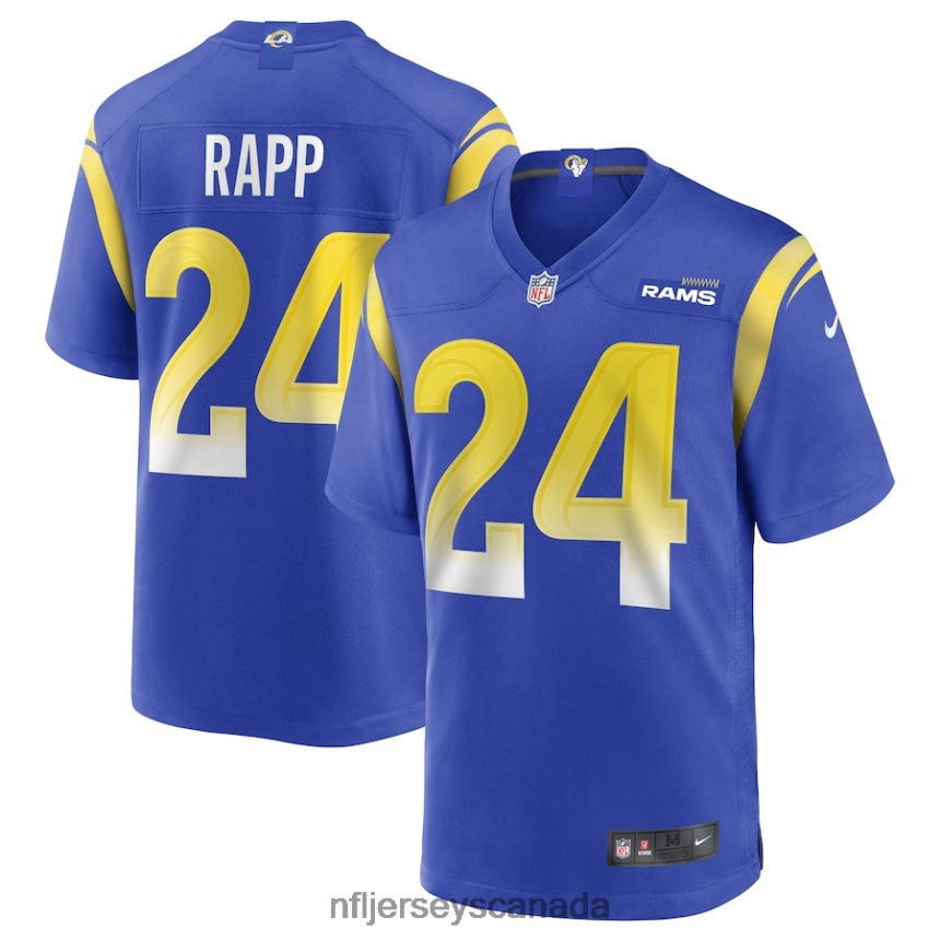 Men Los Angeles Rams Taylor Rapp Nike Royal Game Jersey Clothing NFL TBXFR63234